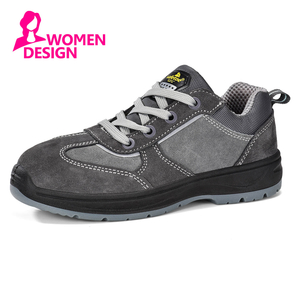 Kasut Kerja Keselamatan Tahan Slip Kaki Keluli Wanita untuk Wanita Suede L-7508W