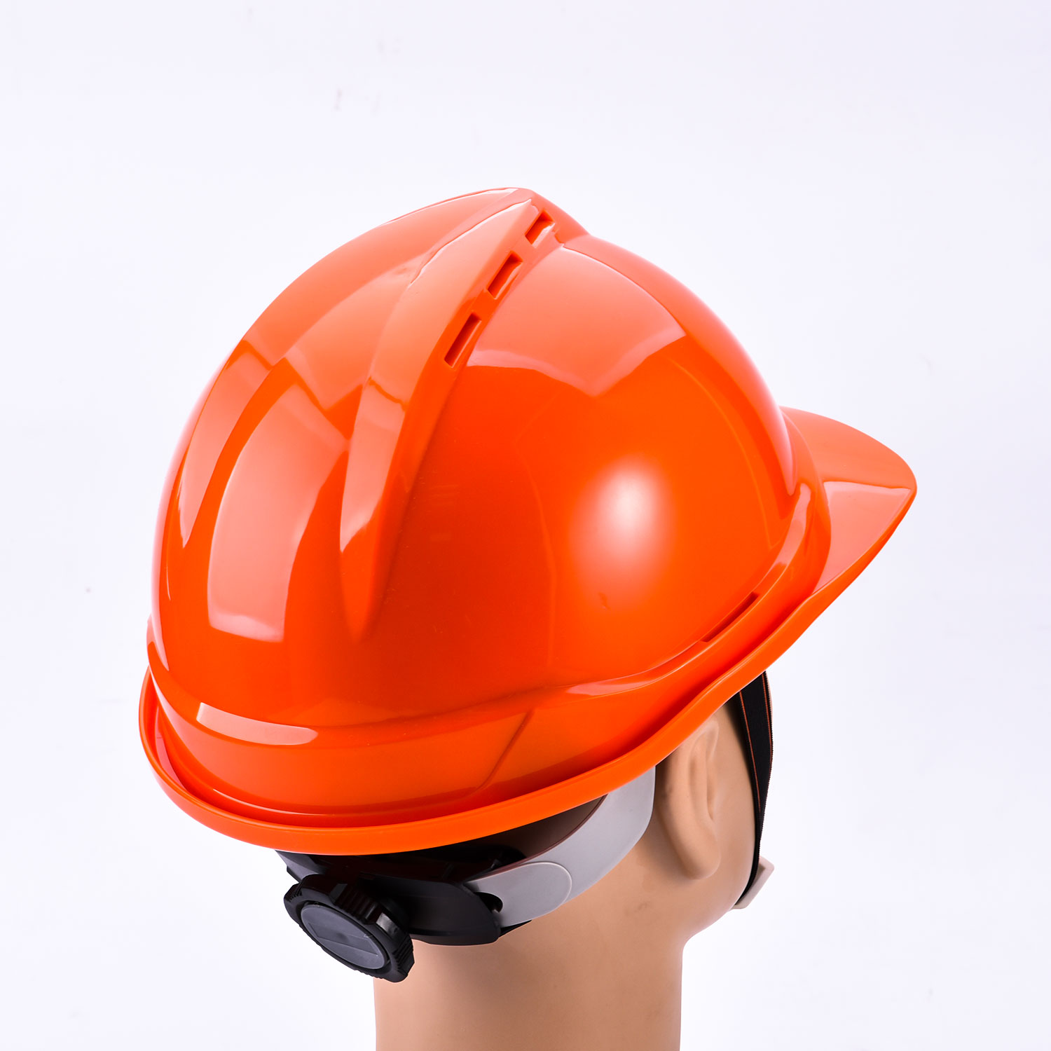 Topi Keledar Kerja Pembinaan Merah W-002 