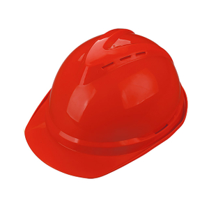 Topi Keledar Kerja Pembinaan Merah W-002 